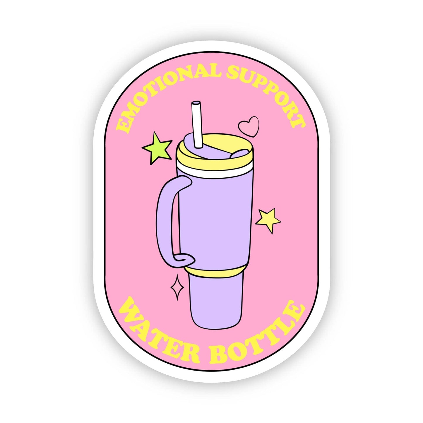 Emotional Support Water Bottle Sticker