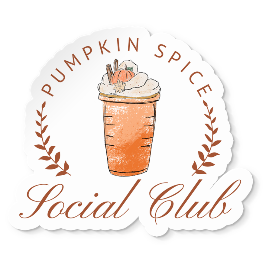 Pumpkin Spice Social Club Sticker