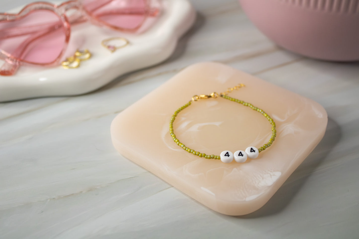 444 Angel Number Bracelet