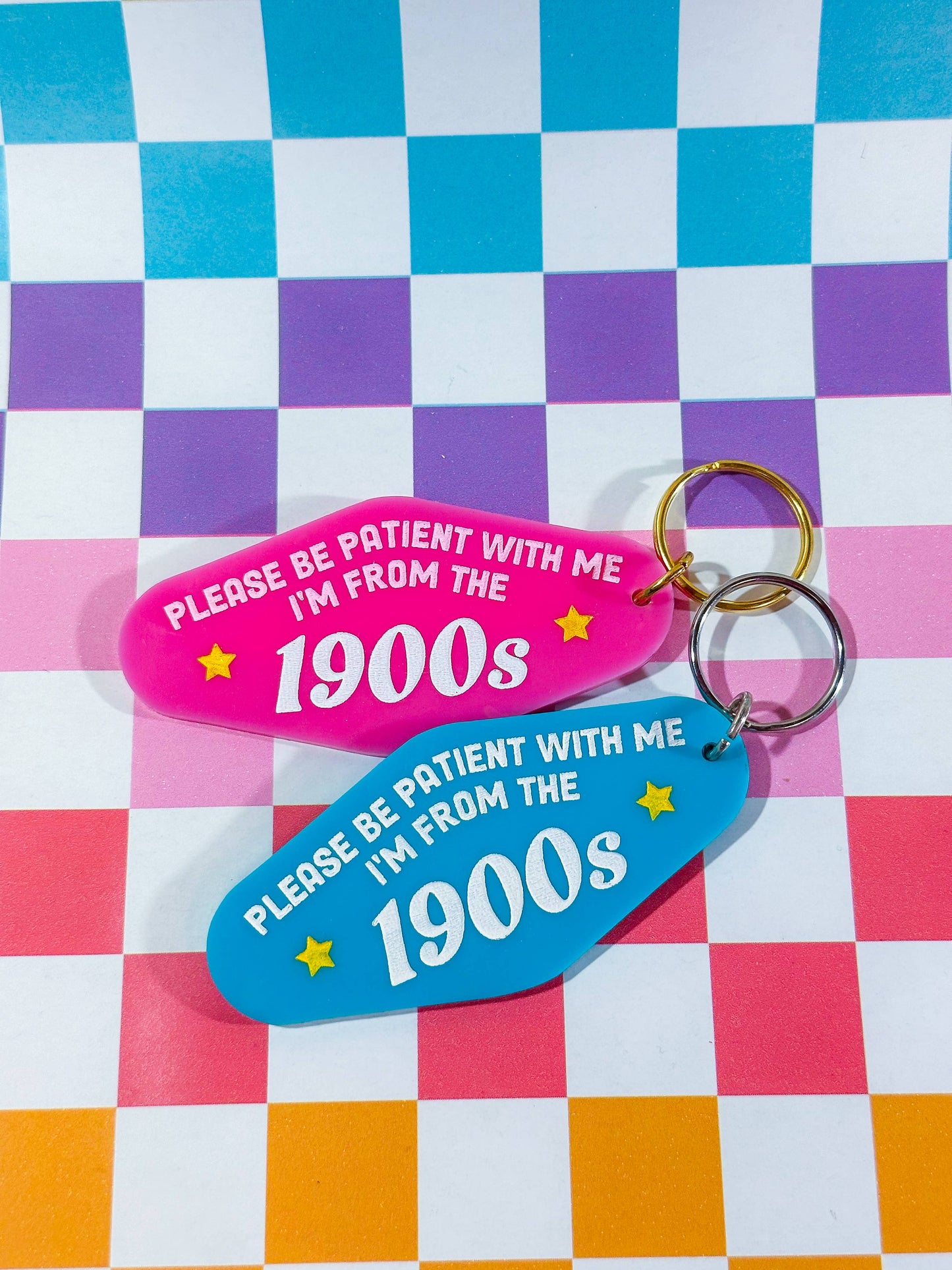 I'm From the 1900s - Laser Engraved & Hand Painted Keychain