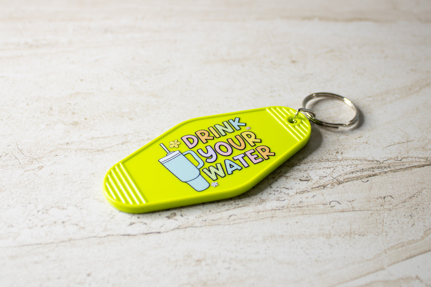 Drink Your Water Keychain