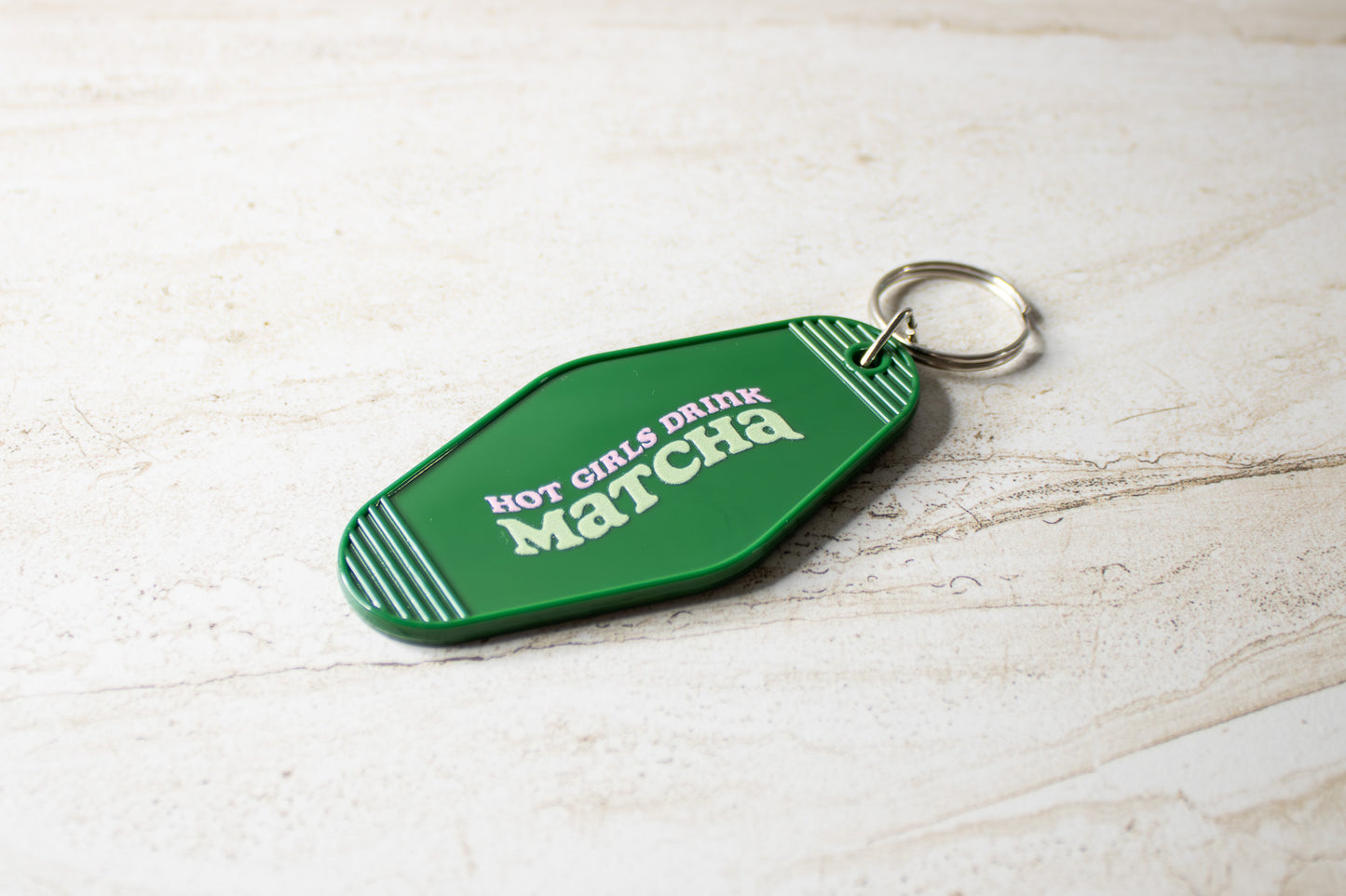 Hot Girls Drink Matcha Keychain