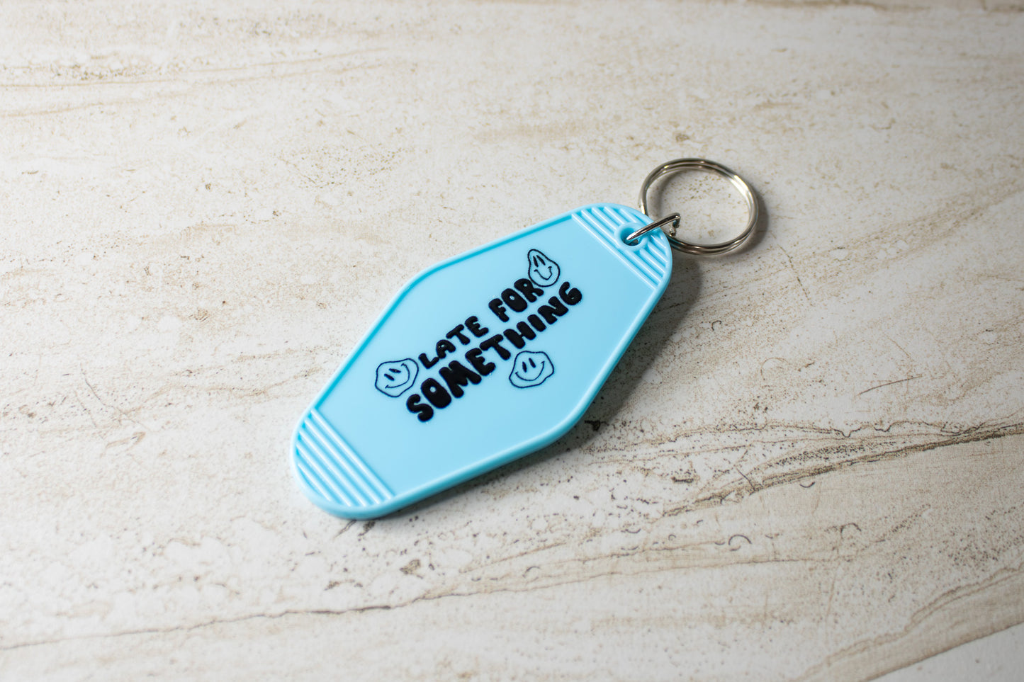 Late for Something Keychain