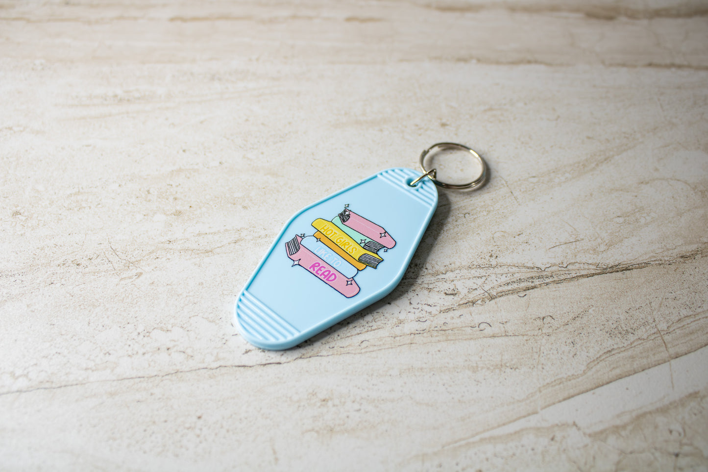 Hot Girls Read Keychain