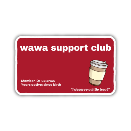 Wawa Support Club (Coffee Version) Sticker