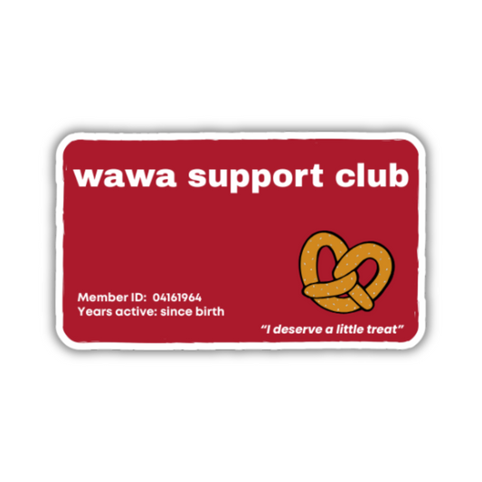 Wawa Support Club (Soft Pretzel Version) Sticker