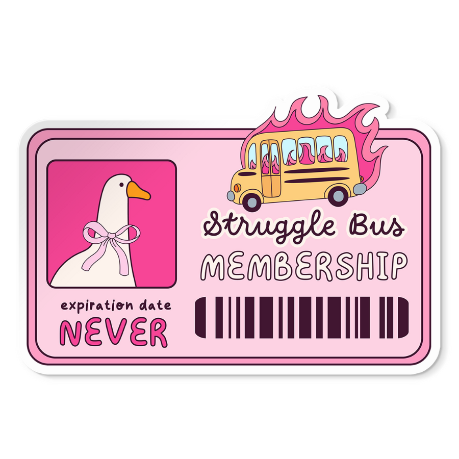 Struggle Bus Sticker