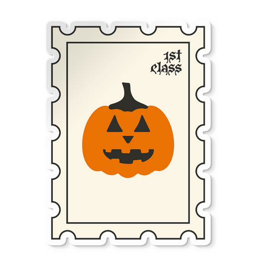 Pumpkin Stamp Sticker