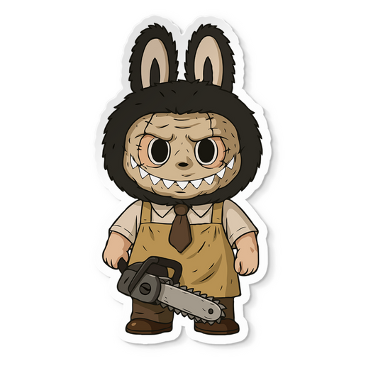 Leatherface Labubu Sticker