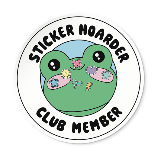 Sticker Hoarder Club Member Sticker