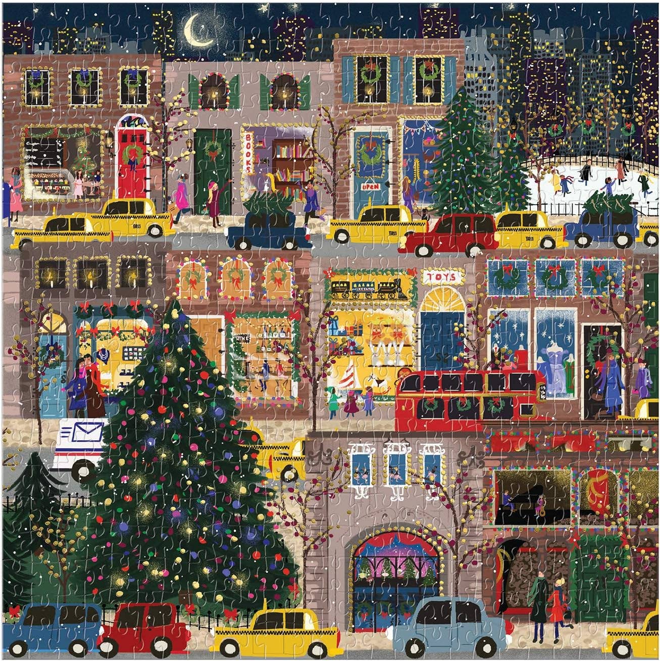 Winter Lights Foil Puzzle 500 Piece Puzzle