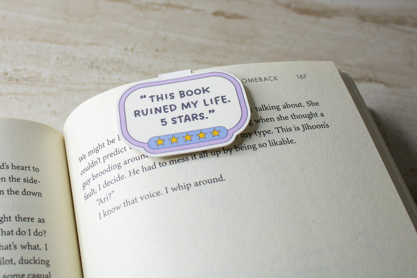 Book Review Magnetic Bookmark