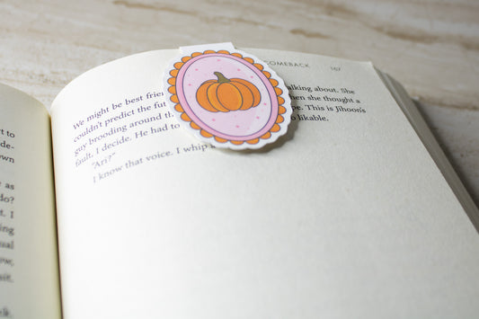 Pumpkin Frame Magnetic Bookmark