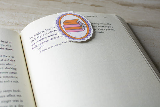 Books Frame Magnetic Bookmark
