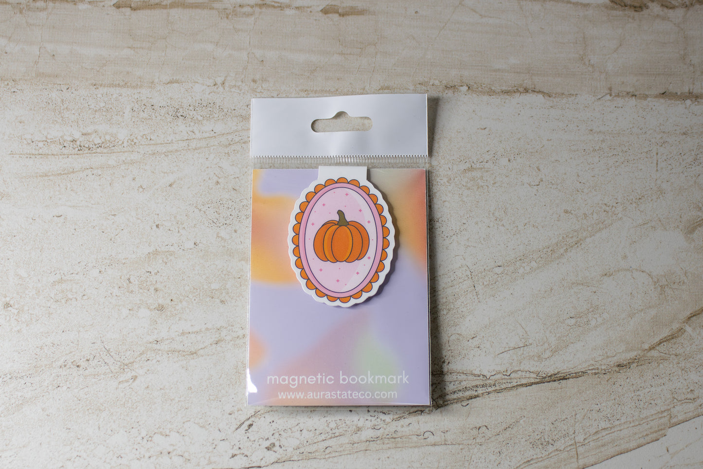 Pumpkin Frame Magnetic Bookmark