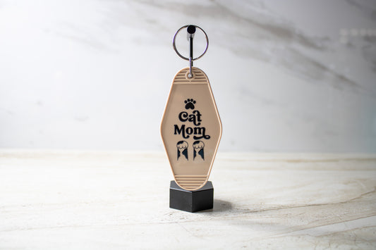 Cat Mom Keychain