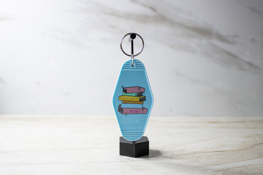 Hot Girls Read Keychain