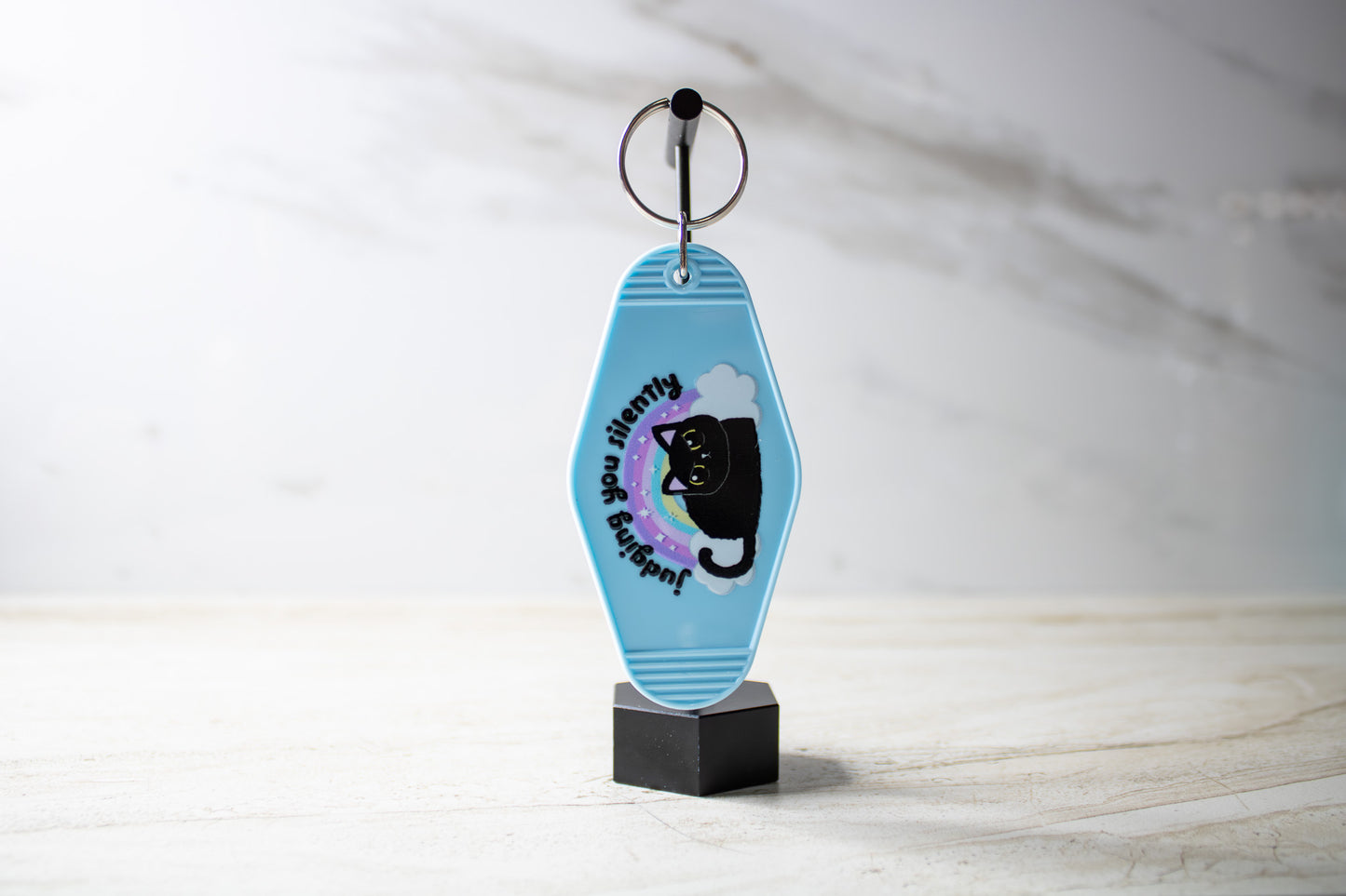 Judging You Silently Keychain