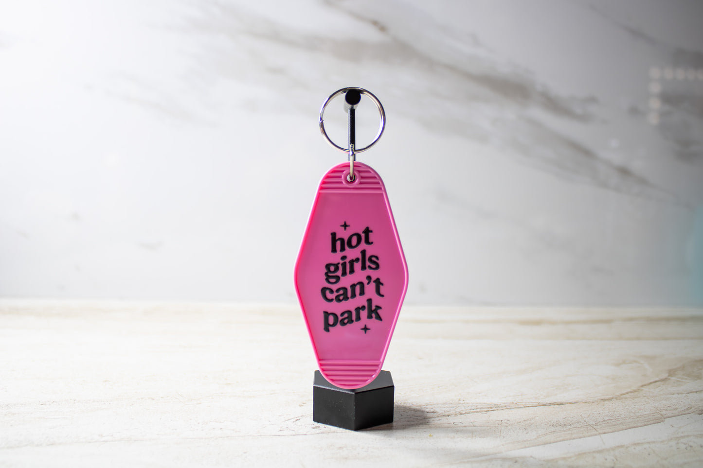 Hot Girls Can't Park Keychain