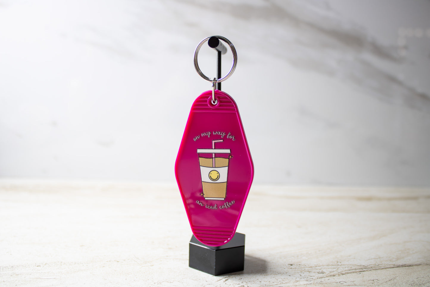 On My Way to Get Iced Coffee Keychain