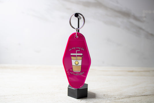 On My Way to Get Iced Coffee Keychain