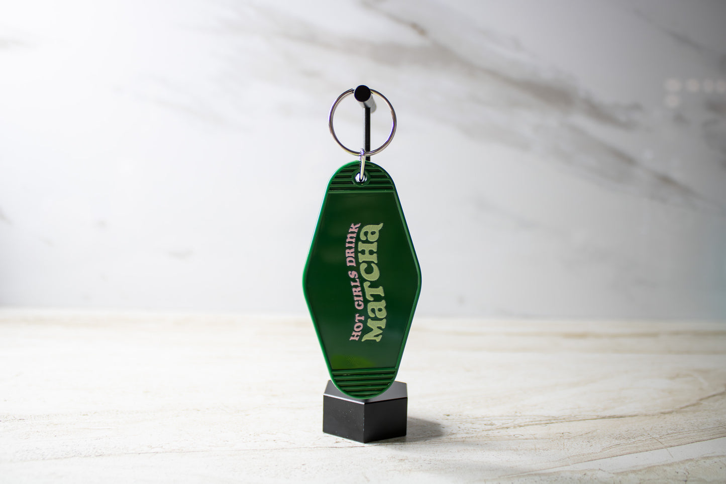 Hot Girls Drink Matcha Keychain