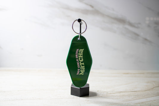 Hot Girls Drink Matcha Keychain