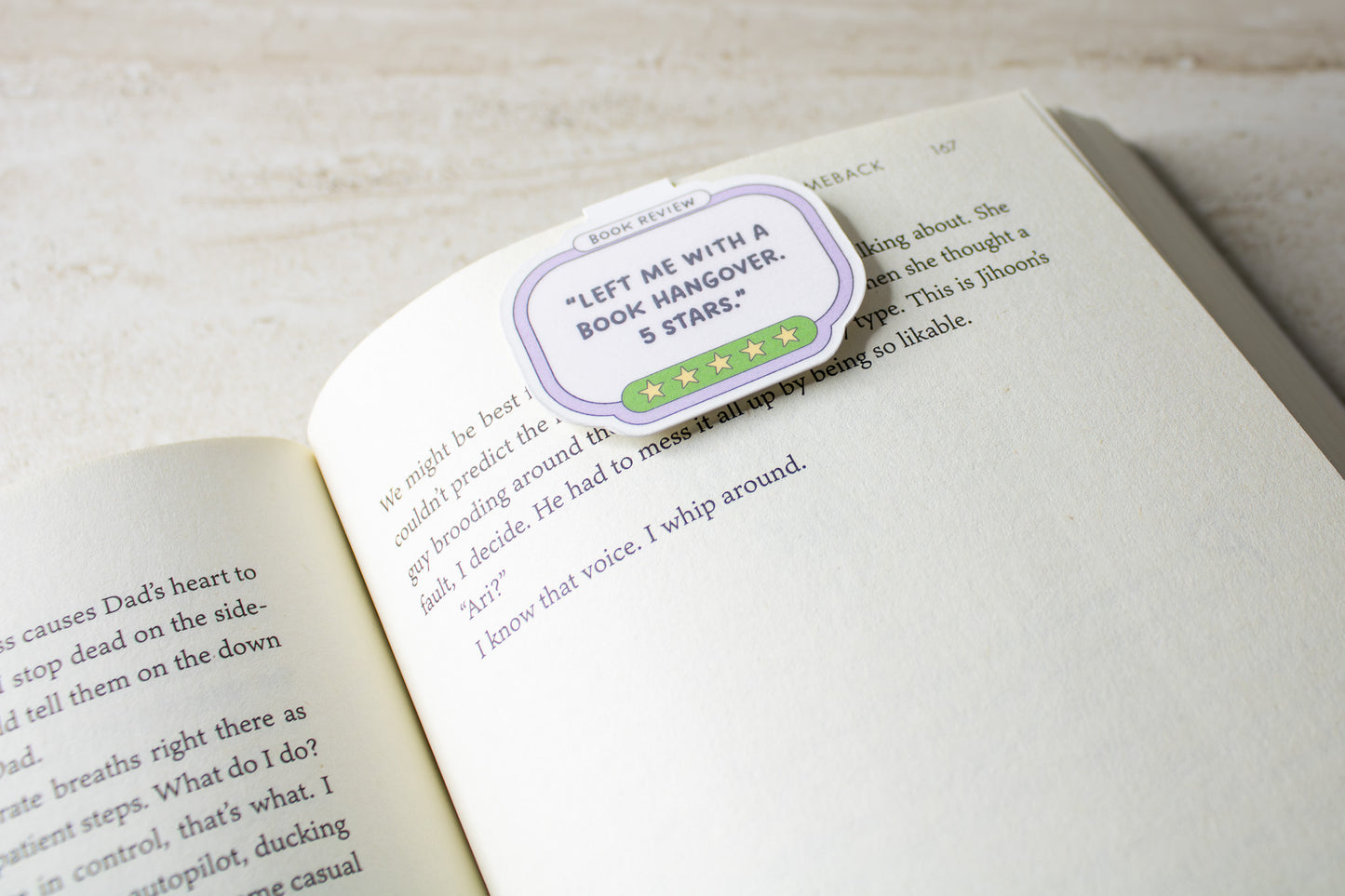 Book Hangover Magnetic Bookmark