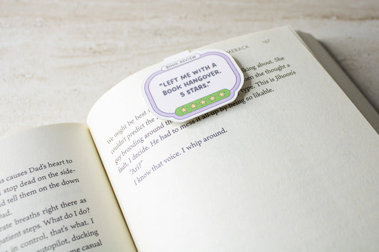 Book Hangover Magnetic Bookmark