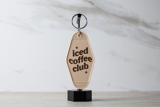 Iced Coffee Club Keychain