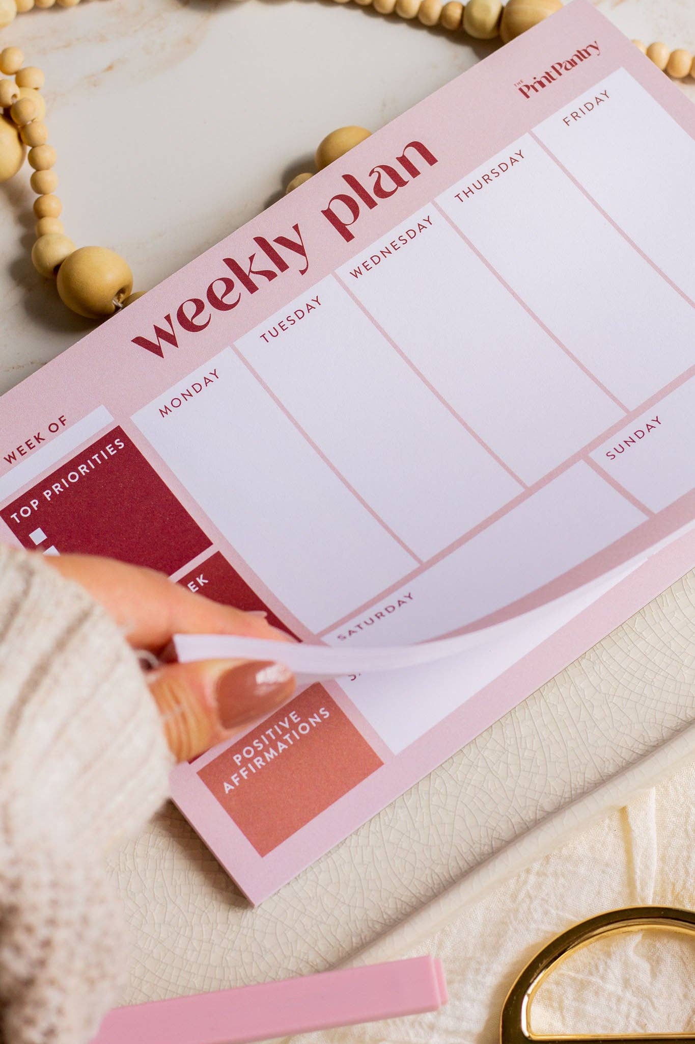 Weekly Plan Notepad