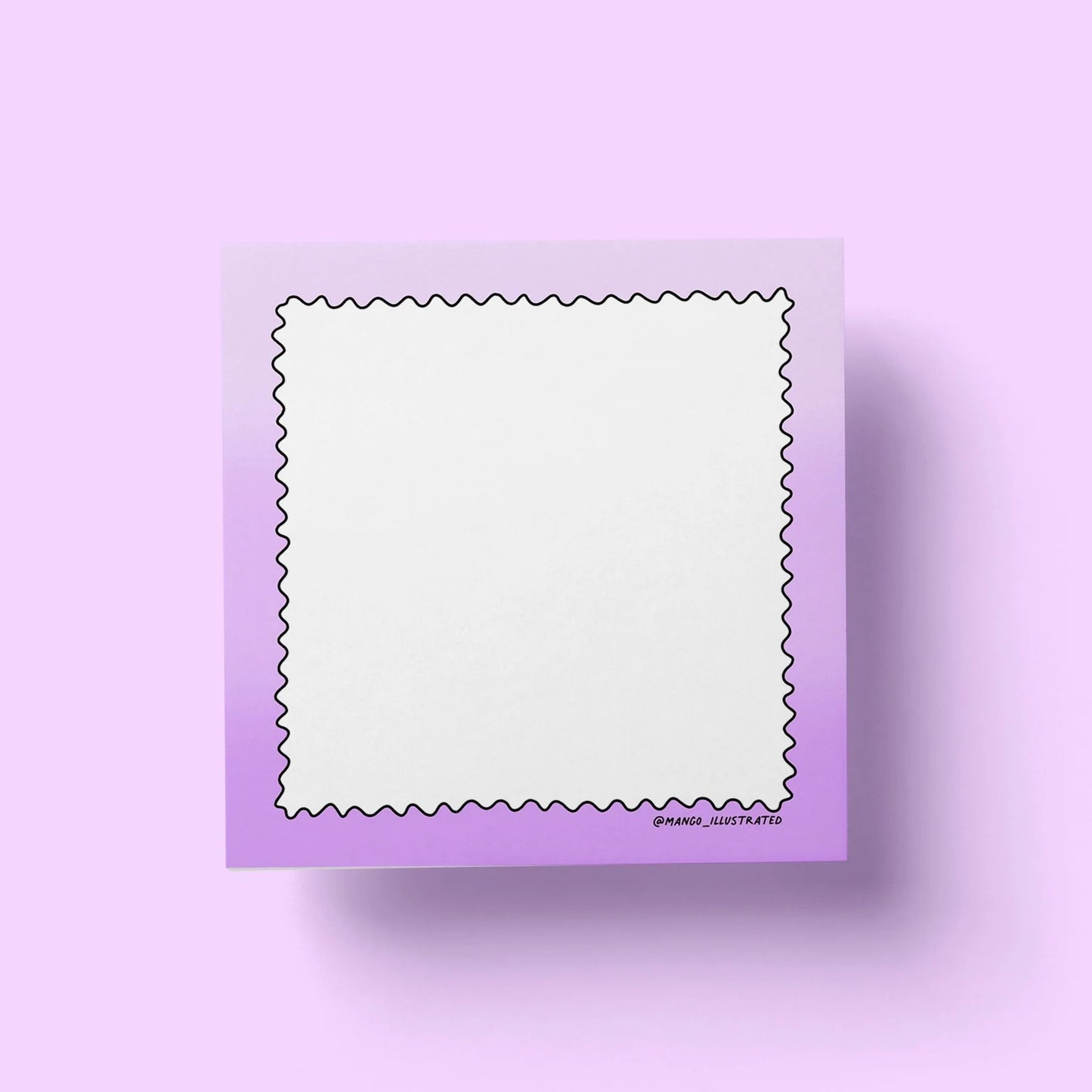 Purple Gradient Squiggle Sticky Notes
