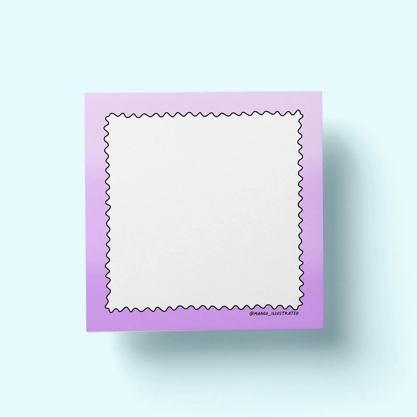 Purple Gradient Squiggle Sticky Notes